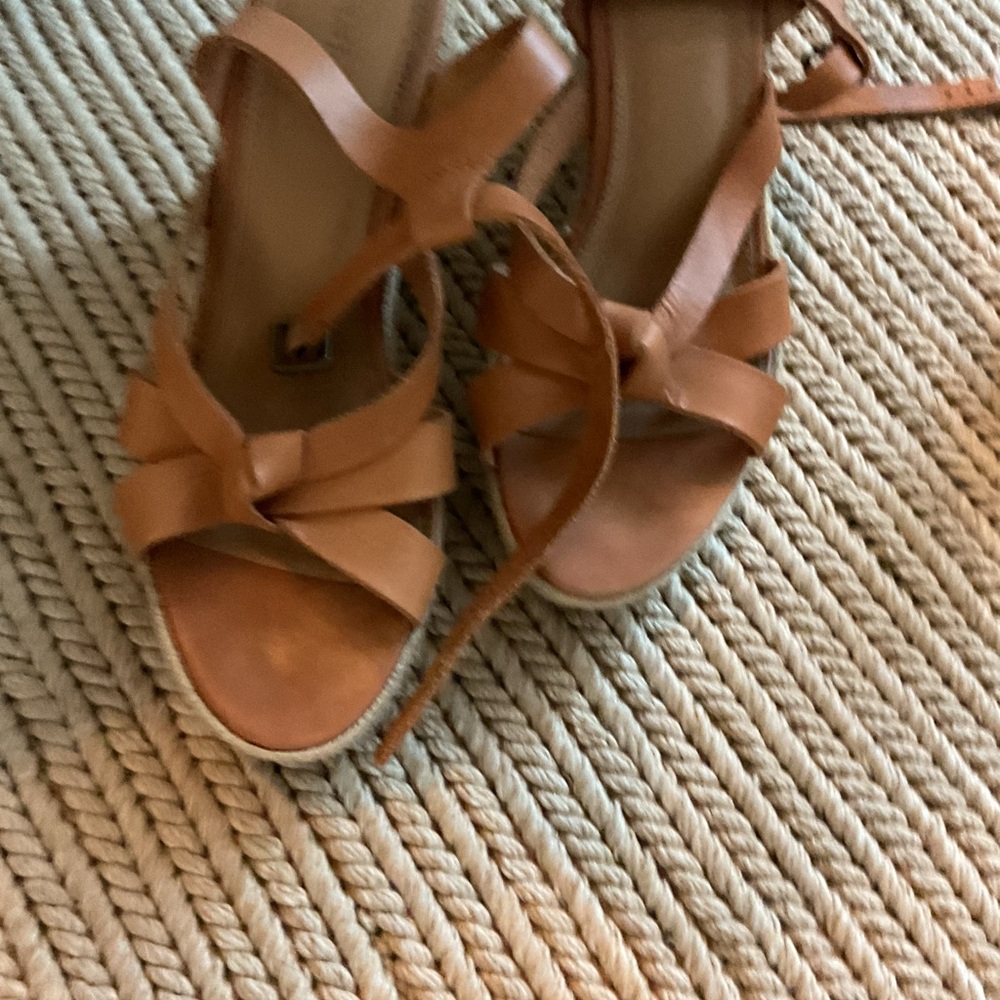 Soludos Tan Wedge Sandals